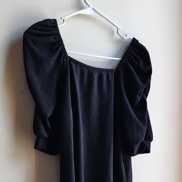 Vince Camuto Black Poofy Shortsleeve Jersey Size XS - Picture 10 of 13